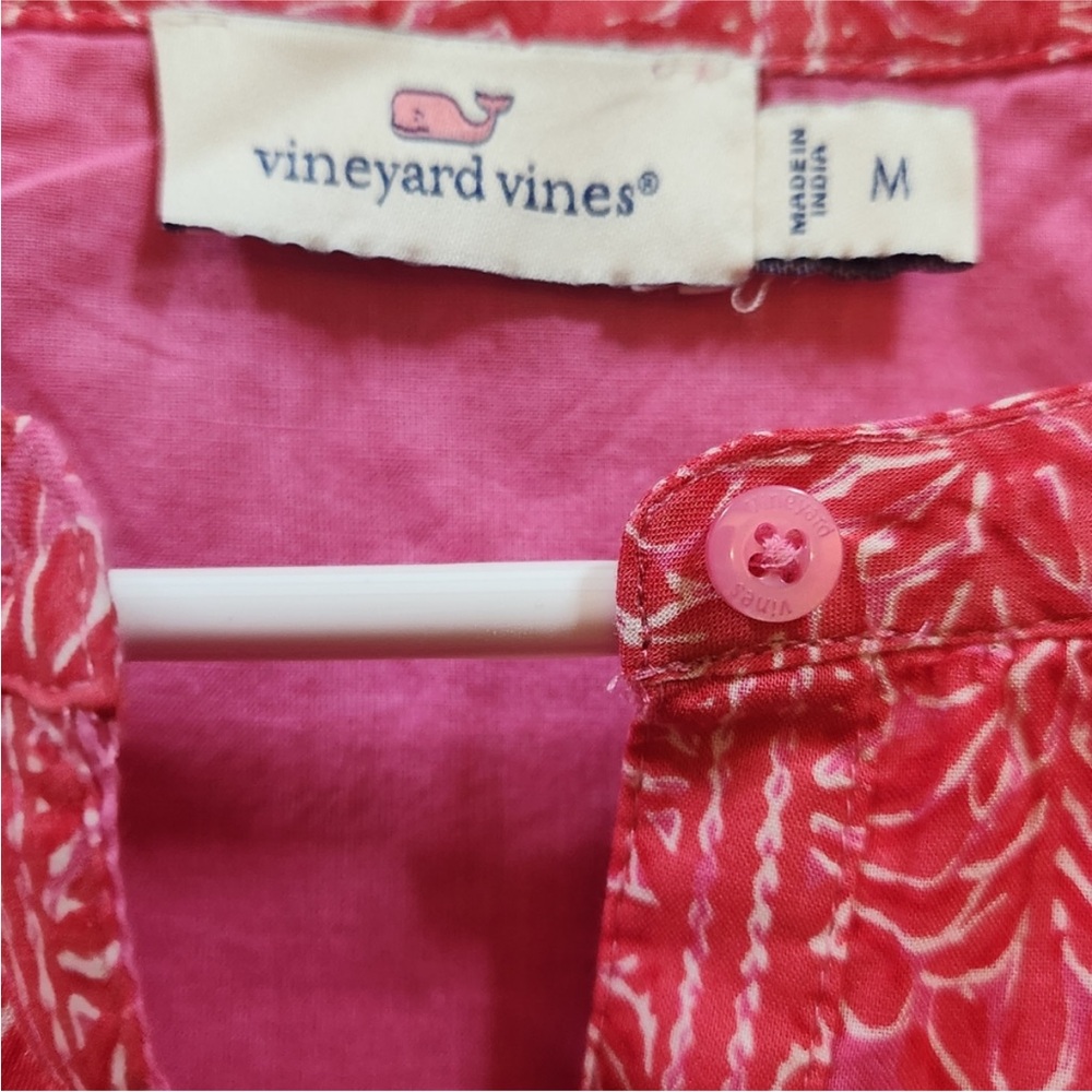 Vineyard Vines Pink Floral Print Long Sleeve Dress - Picture 5 of 5